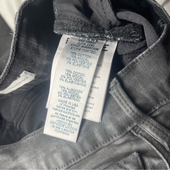 FRAME ALI HIGH RISE CIGARETTE stone COATED SKINNY JEANS WOMENS SIZE 31 - Picture 11 of 13